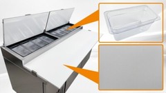 NEW 71″ Commercial Pizza Prep Table Refrigerator Cooler Depot Model PICL2 NSF