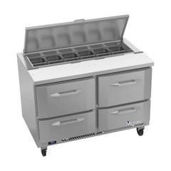Victory VSPD48HC-12-4 48″ 4 Drawers Refrigerated Sandwich / Salad Prep Table