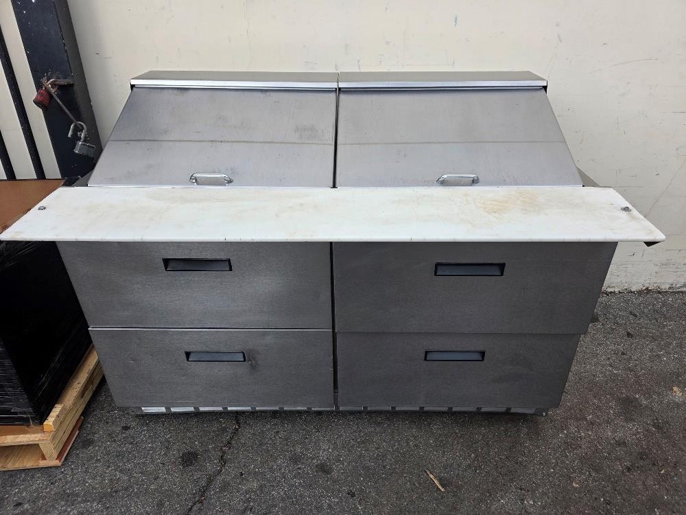 Delfield D4460N-30M 60″ 4 Drawer Mega Top Refrigerated Sandwich Prep Table 24pan