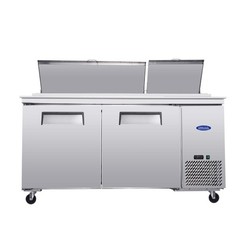 67″ Commercial Pizza-Sandwich Prep Table Fridge Durable Stainless Steel,20.3Cuft