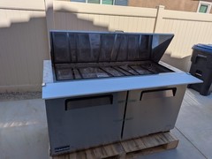 Polarman PLM-S60KS 61″ Mega Top Sandwich Prep Table Open Box Scratch Dent