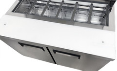 NSF 47″ W Sandwich/Salad Prep Table Cooler 12 Pan Pizza Cooler