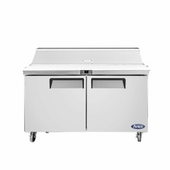 NEW 2 Door 48″ Refrigerated Prep Table Stainless Steel NSF Atosa MSF8302GR #2225