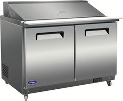 Valpro VP48SM-HC 48″ 2-Door Mega Top Sandwich and Salad Prep Table, 18 Pans