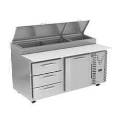 Victory VPPD67HC-3 67″ Refrigerated Pizza Prep Table