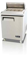 Migali C-SP27-12BT-HC 6.5cf Big Top Sandwich Prep Table 1 Solid Door 12 Pan Cap