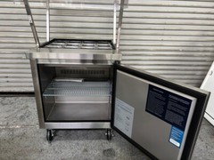 NEW 29″ Salsa Bar Mega Top Refrigerated Topping Station NSF Cooler Dukers 12 pan