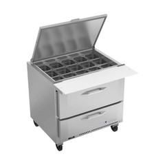 Victory VSPD36HC-15B-2 36″ Mega Top Refrigerated Sandwich/Salad Prep Table w/…