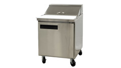 29″ Single Door Refrigerated Food Prep Table 12 Pan Cooler Work Table