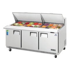 Everest EPBR3 71″ Three Section Mega Top Sandwich Prep Table, 30 Pan