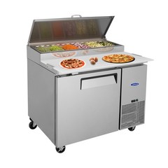 Orikool 44″ 11Cu.Ft Commercial Pizza Prep Table with a Built-in Refrigerator ETL
