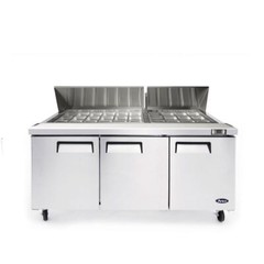 Atosa MSF8308GR, 72” Mega top Sandwich Prep. Table with 30 S/S Pans