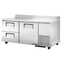 True TWT-67D-2-HC 67″ Solid Door & Two Drawered Deep Worktop Refrigerator, 21…