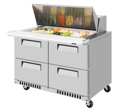 Turbo Air TST-48SD-18-D4-FB-N 48″ Mega Top Sandwich/Salad Prep Table w/ 4 Dra…