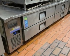 Everest 95″ Chef Base 4 Drawer (12 Hotel pan) Refrigeration