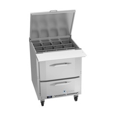 Victory VSPD27HC-12B-2 27″ Mega Top Refrigerated Sandwich/Salad Prep Table w/…