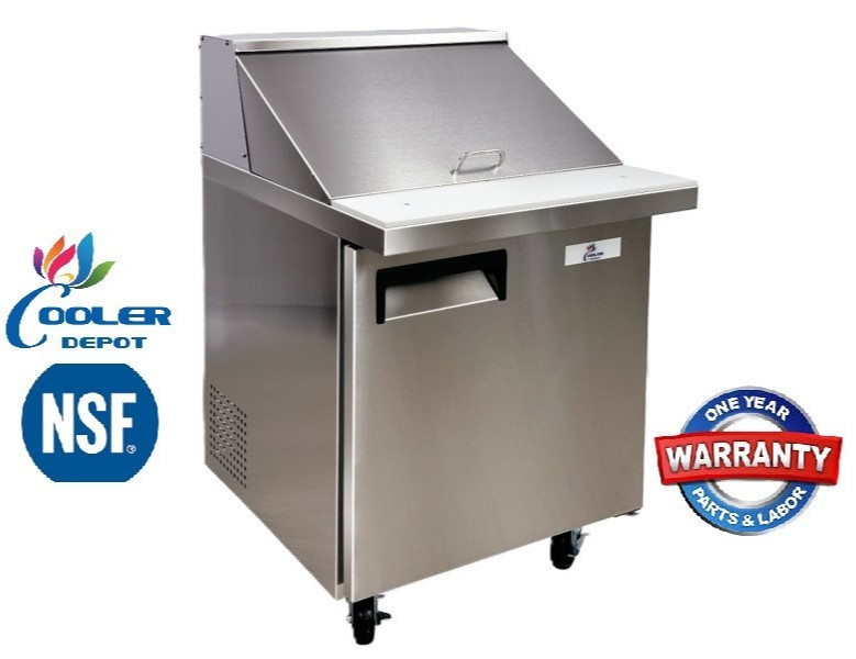 NEW 27″ Commercial Mega Prep Table Sandwich Salad Deli Refrigerator NSF ETL 110V