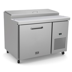 Kelvinator KCHPT50.6 47″ One Section Refrigerated Pizza Prep Table, 12.0 cu. ft.