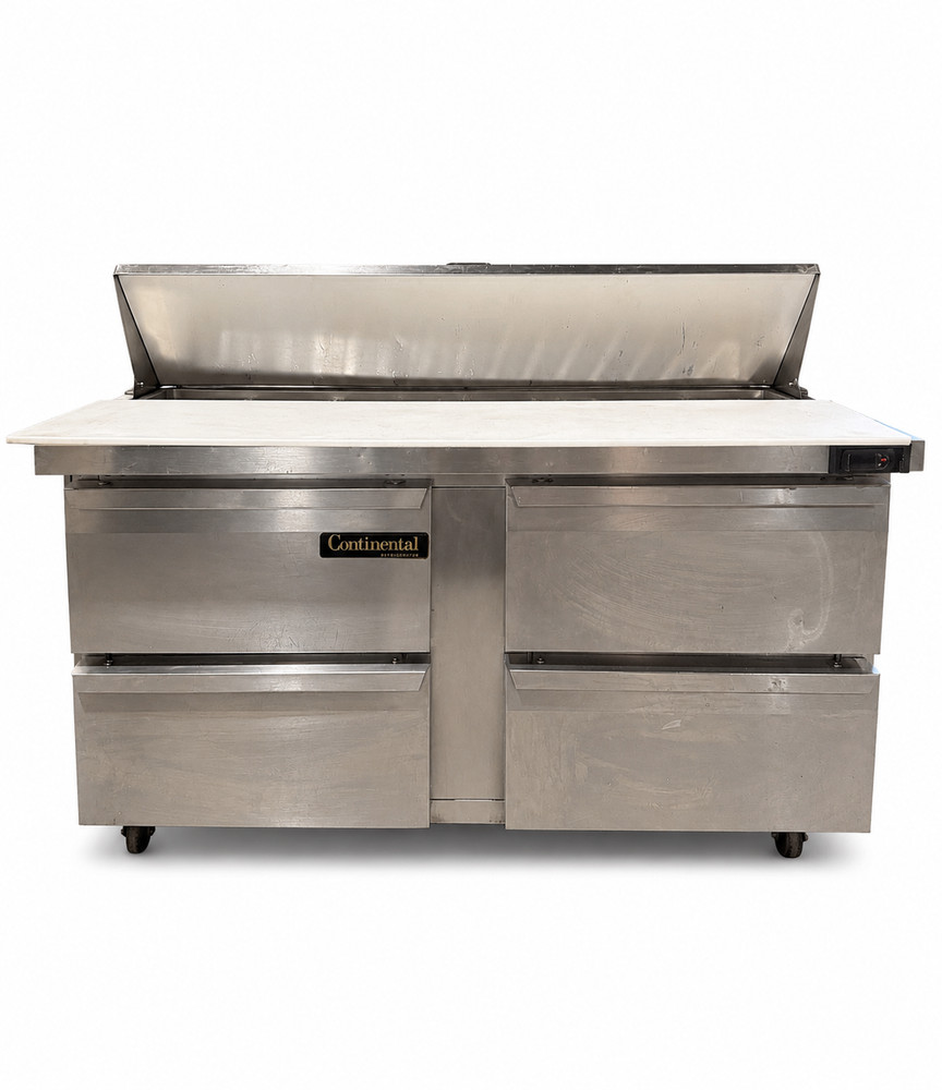 Continental Refrigerator SW60-N-16C-D 60 4 Drawer Sandwich Prep Table (Used)