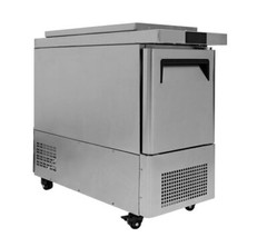 NEW 1 Door 17″ Refrigerated Prep Table Cooler w/ Night Cover NSF Atosa #1783