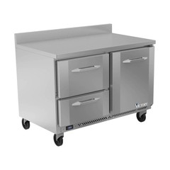 Victory VWFD48HC-2 48″ 2-Section Worktop Freezer w/ 1 Door, 2 Drawers, 11.04 …