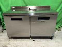 2023 Model Hoshizaki WF60B 60″ 2-Section Worktop Freezer w/ 2 Doors, 15cuft 2478