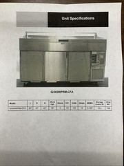 Randell Refrigerated Breading Table, 65”, 120v
