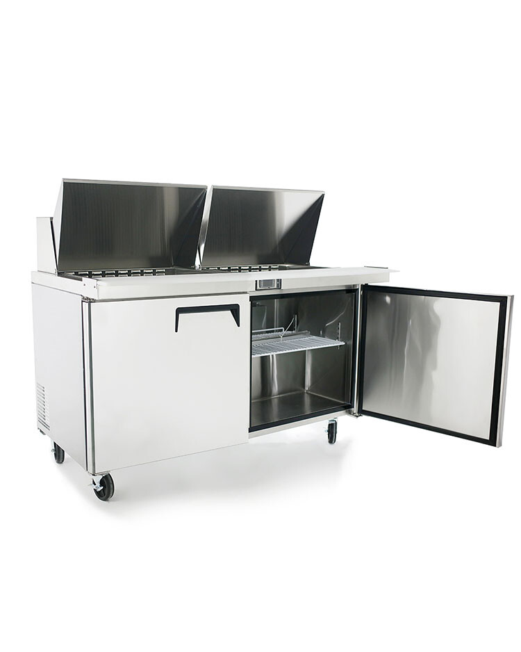 NEW 2 Door 60″ Refrigerated Mega Top Prep Table Cooler NSF Atosa MSF8307GR #2231