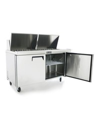 NEW 2 Door 60″ Refrigerated Mega Top Prep Table Cooler NSF Atosa MSF8307GR #2231