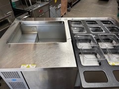 60″ Mega Top Refrigerated Sandwich Topping Prep Station Randell 9040K-513 NSF