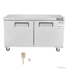 60 Inch Commercial Sandwich Salad Prep Table 16.4 Cu Ft Stainless Steel Dual