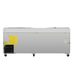 93” 3 Door Refrigerated Pizza Prep Table Commercial Stainless Steel 30.8 cu.ft.