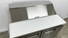 NEW 48″ Commercial Sandwich Salad Prep Table Refrigerator 12 Bin Station NSF ETL