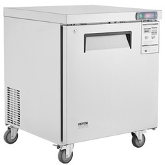 VEVOR 28″ Commercial Frozen Refrigerator Sandwich & Salad Prep Table 7.4 Cu. Ft