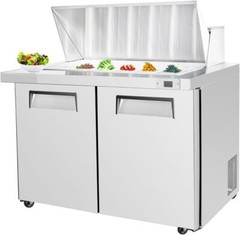 48” Commercial Refrigerated Salad Sandwich Prep Table 2 Doors 13.8 cu.ft ETL