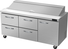 Blue Air BLPT72-D4LM-HC Four Drawer 72″ Refrigerated Sandwich/Salad Prep Table,