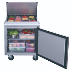 29″ Sandwich Prep Table Commercial 8 Pan Salad Food Refrigerator