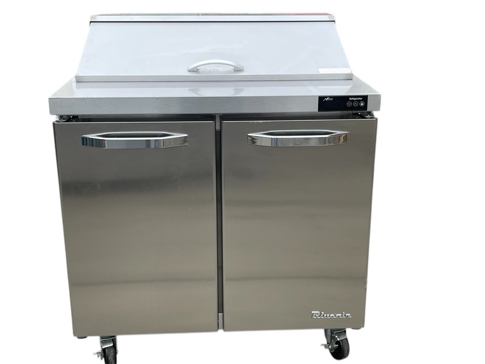Blue Air BLPT36-HC 36″ Refrigerated Sandwich Prep Table with Two Swing Doors NEW