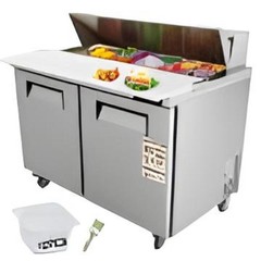 VEVOR Commercial Refrigerator, 48″ Sandwich & Salad Prep Table, 12.85 Cu.
