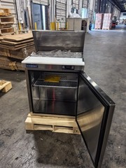 ICECASA 27″ Sandwich Prep Table Fridge, 1 Door Cooler with 8 Pans – Dents