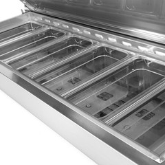 44″ Stainless Steel Commercial Pizza Prep Refrigerator – 11 CuFt Capacity