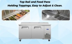 44″ 10.9 Cu.ft Commercial Prep Table Refrigerator 1 door Refrigerated Storage