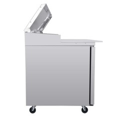 67″ Double Door Stainless Steel Commercial Refrigerated Salad Pizza Prep Table