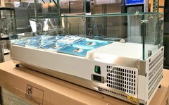 48″ Commercial Refrigerated Prep Table Countertop Salad Fruit Sauce Toppings NSF
