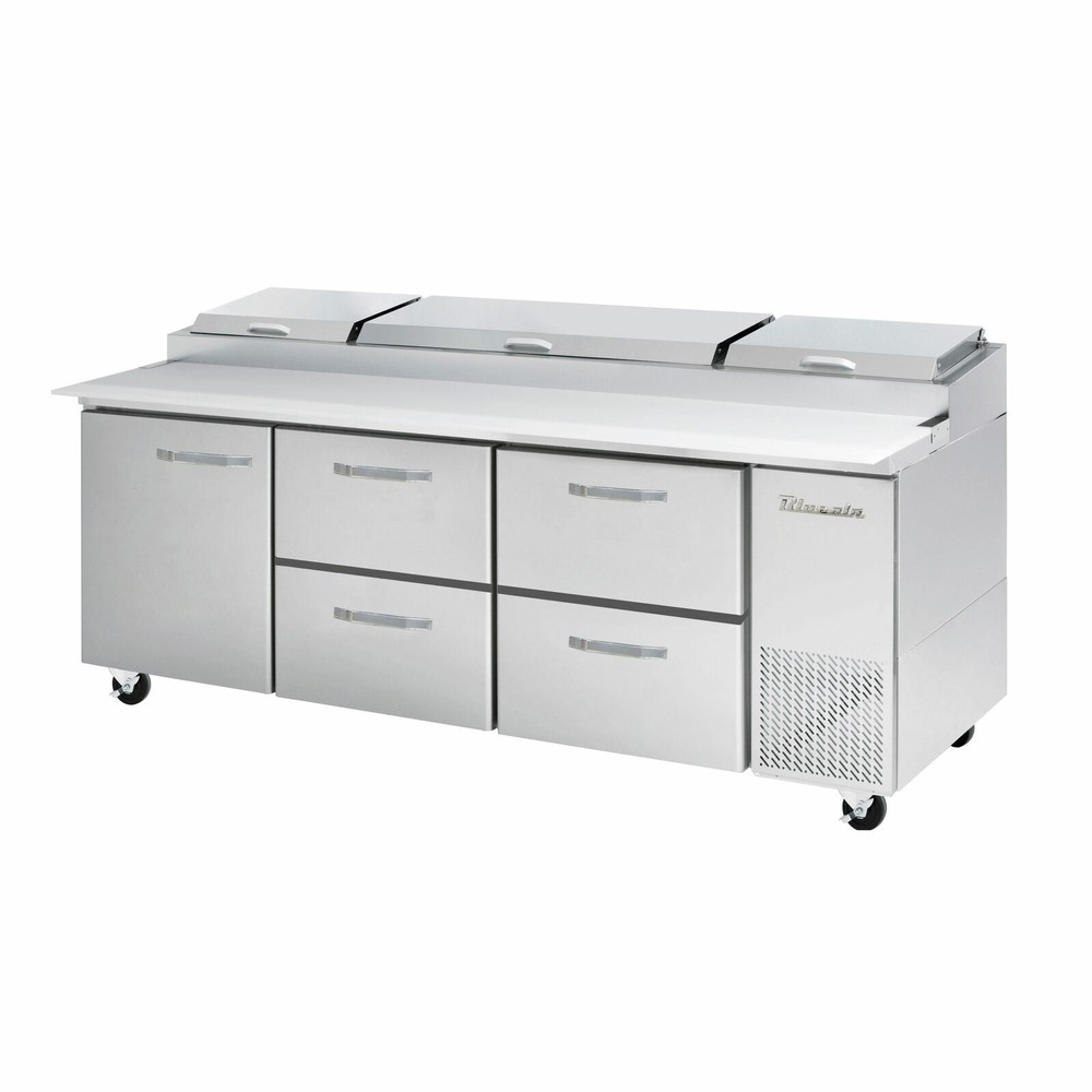 Blue Air BAPP93-D4RM-HC Four Drawer One Door 93″ Refrigerated Pizza Prep Table,