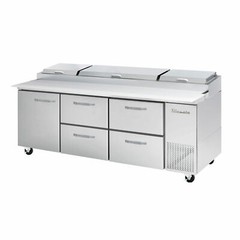 Blue Air BAPP93-D4RM-HC Four Drawer One Door 93″ Refrigerated Pizza Prep Table,