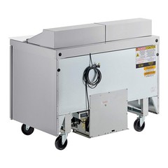 Delfield 48″ 2 Door Refrigerated Sandwich Prep Table with 5″ Casters