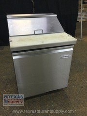 Sev-Ware SP29-8-HC 29” One Door Sandwich Prep Table With Casters