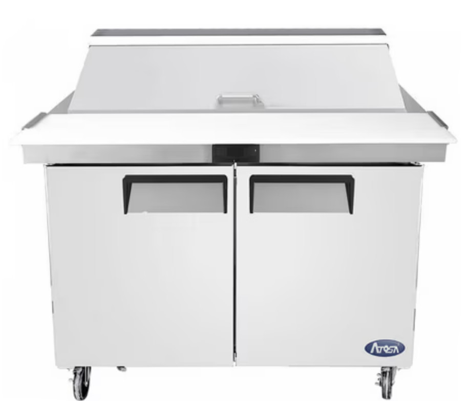 48″ Mega Top Refrigerated Sandwich Prep Table Atosa NSF Topping Cooler #5152