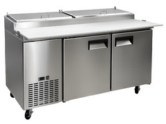 71″ Refrigerated Pizza Sandwich Salad Food Prep Table 8 Pan Work Cooler NSF CSA